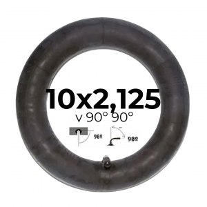 Cámara de aire curva 10x2,125 90º 90º