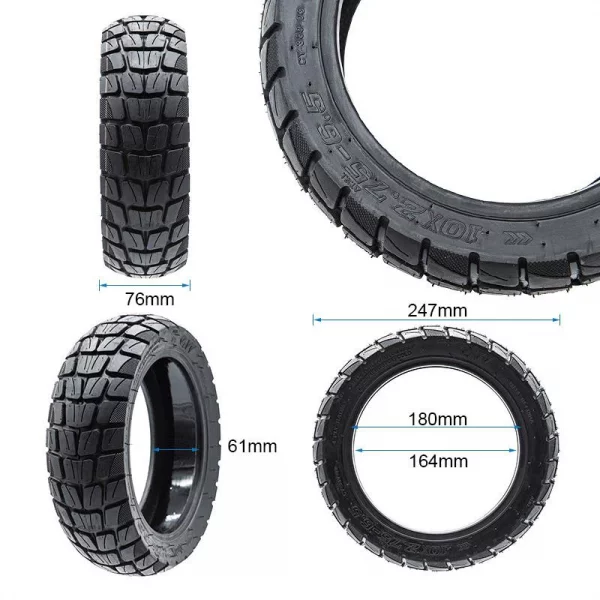 Pack de 2 neumáticos Tubeless Offroad 10x2,75-6,5 con GEL ANTIPINCHAZOS - Imagen 5