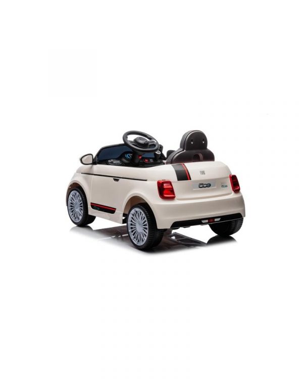 Coche eléctrico infantil Fiat 500 12V con mando parental - Imagen 7