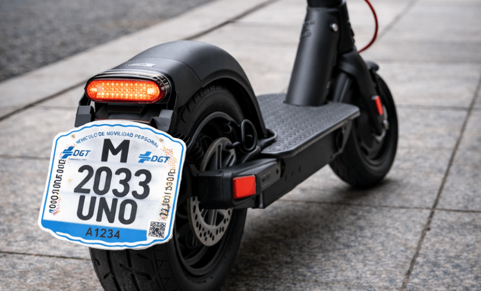 ¿Dónde comprar la matrícula adhesiva para patinete eléctrico?
