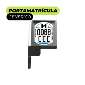 Portamatrículas genérico para patinete (eje rueda trasera)