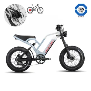 Ebike FATBIKE Plegable Viketory Azul naval/Blanco