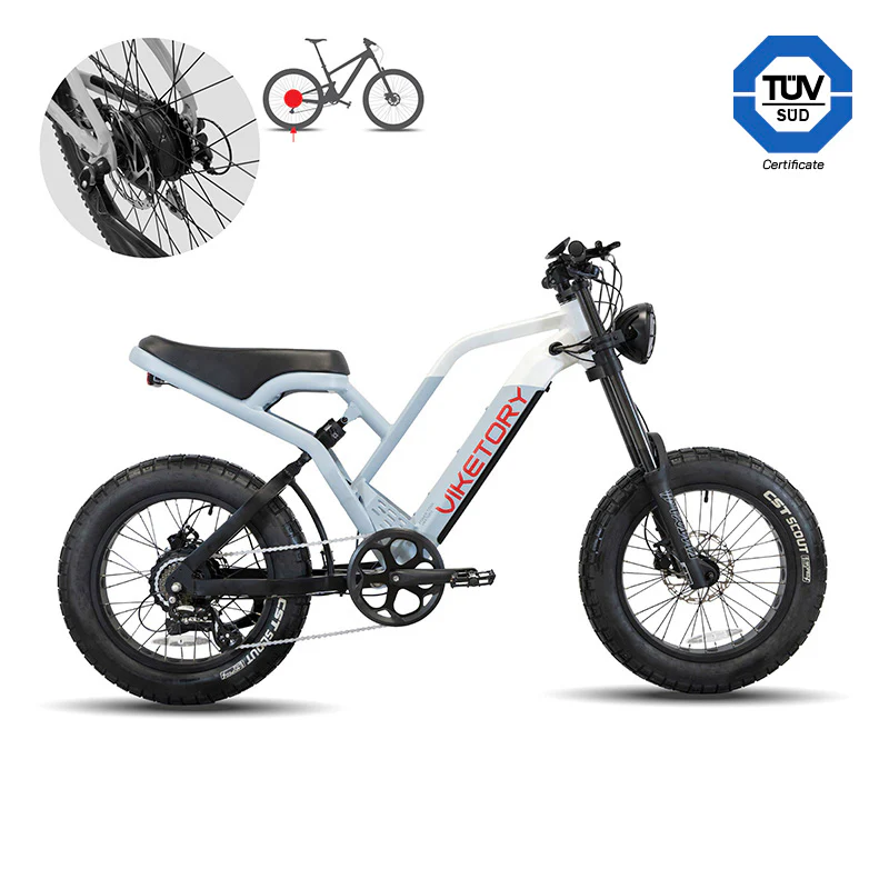 Ebike FATBIKE Plegable Viketory Azul naval/Blanco Ebike FATBIKE Plegable Viketory Azul naval/Blanco