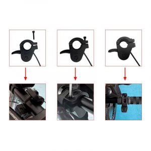 Acelerador con apertura completa con conector waterproof 25cm negro - Modelo 1