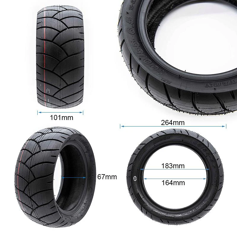 Neumático tubeless 100/55-6,5 lisa para Ecoxtrem M41/Armored - Imagen 4