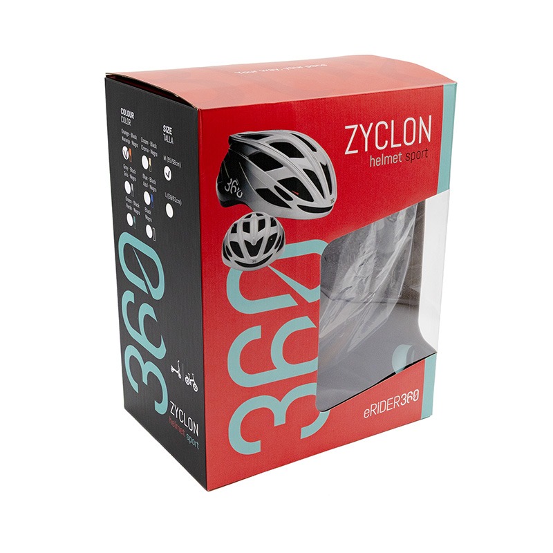 Casco para patinete ZYCLON Sport naranja - negro M - Imagen 3